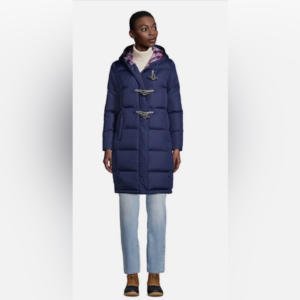 Lands End Down Toggle Puffer Jacket